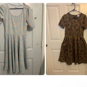 Lot of 2 Lularoe Dresses Women’s size Medium